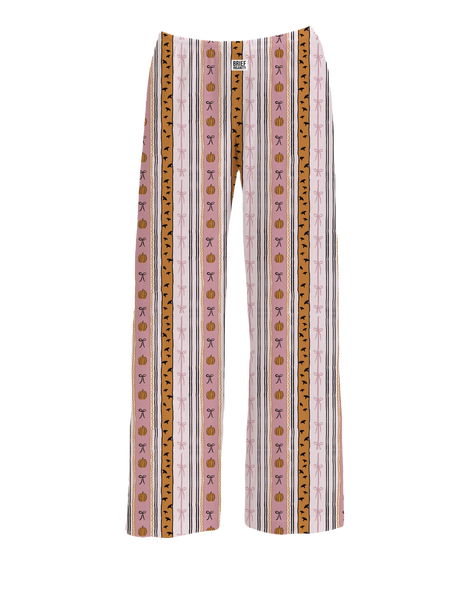 Halloween Bows & Stripes Lounge Pants