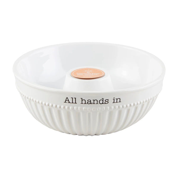 Light Up Sitter All Hands In Serving Bowl