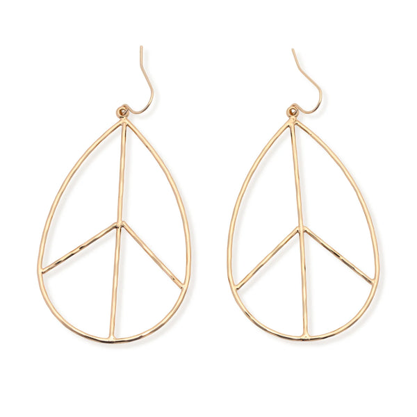 Lilah - Gold Peace Earrings
