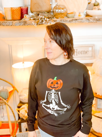 Pumpkin Head Skeleton Shirt