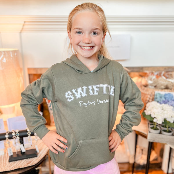 Youth Swiftie Sweatshirt - Military Green