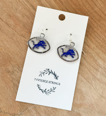 Lions Football Earrings