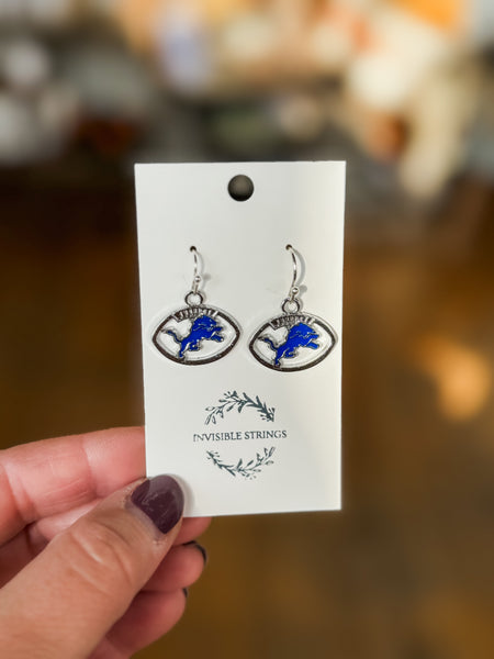 Lions Football Earrings