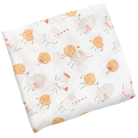 Milk & Cookies Muslin Blanket
