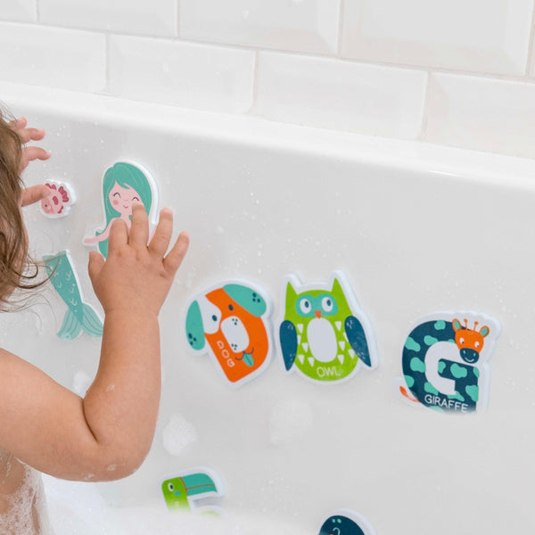 ABC Foam Bath Toys Set - Pink