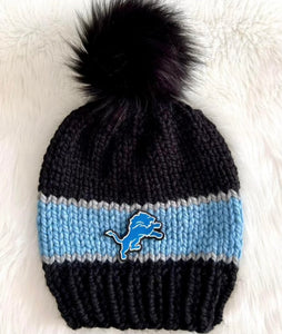 PRE-ORDER Lions Knit Hat in Black