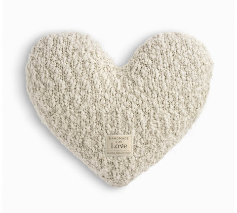 Giving Heart Pillow in Cream