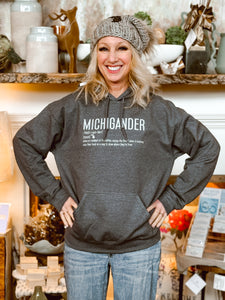 Michigander Hoodie in Gray