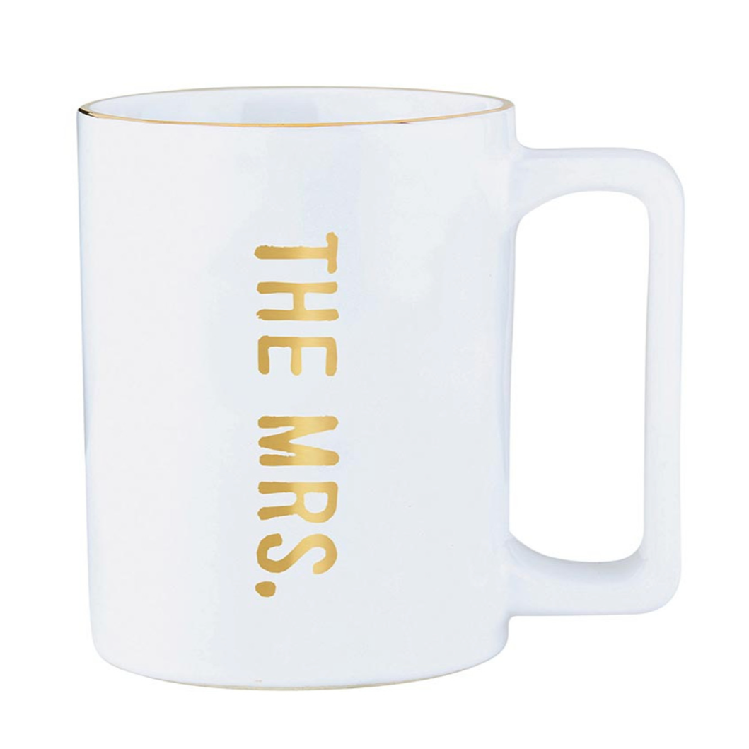 The Mrs. Gold Rim Coffee Mug