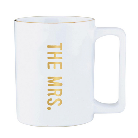 The Mrs. Gold Rim Coffee Mug