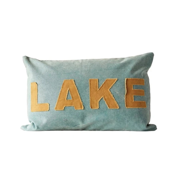 Lake pillow 24”x 16”