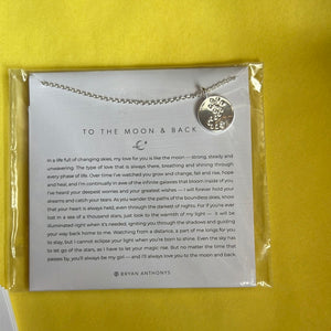 To The Moon And Back Necklace Silver
