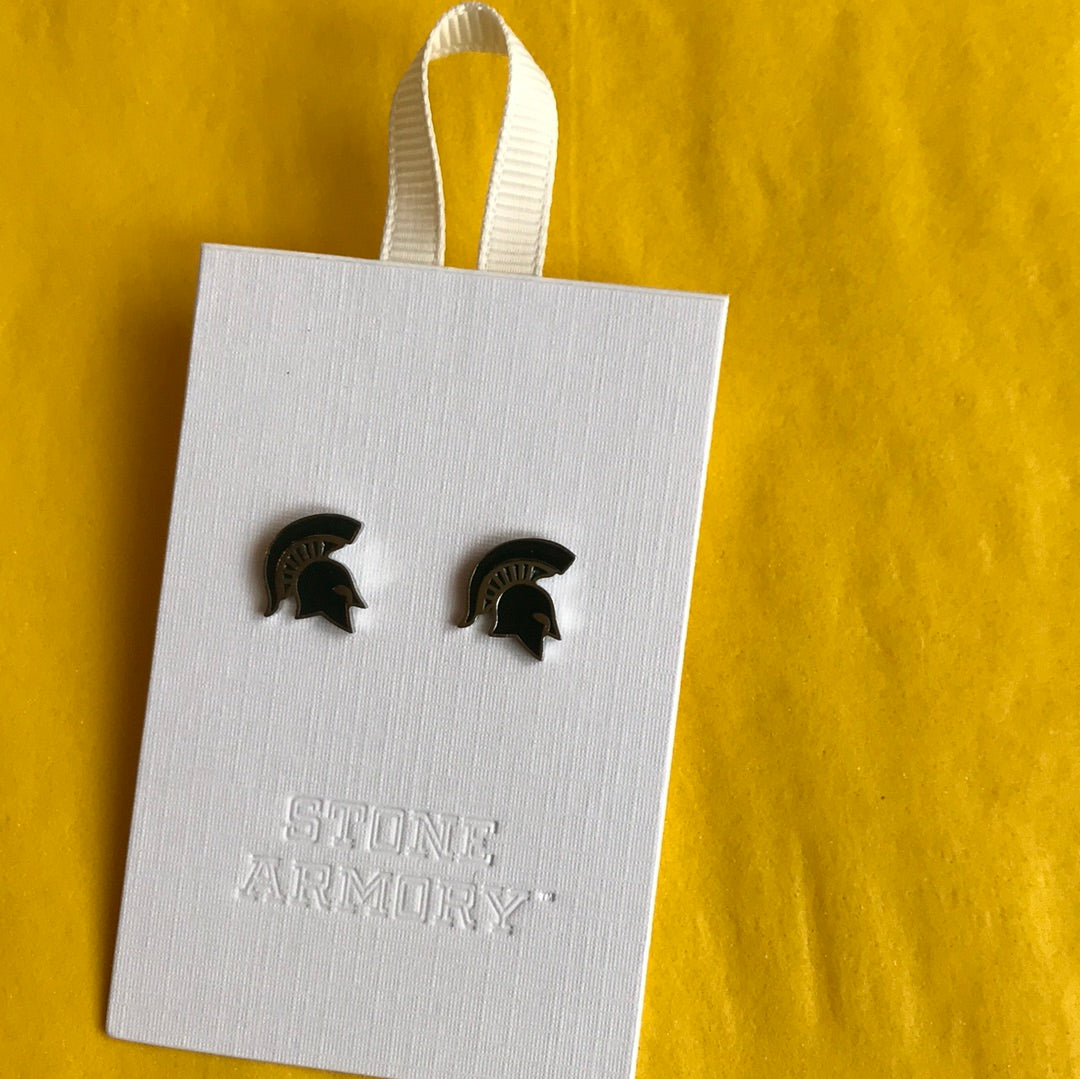 MSU Spartan earrings