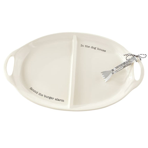 Burger & Hot Dog Serving Tray Platter