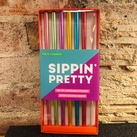 Reusable Straws w/ Cleaning Brush