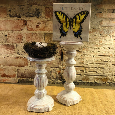Stoneware Pillar & Taper Holder