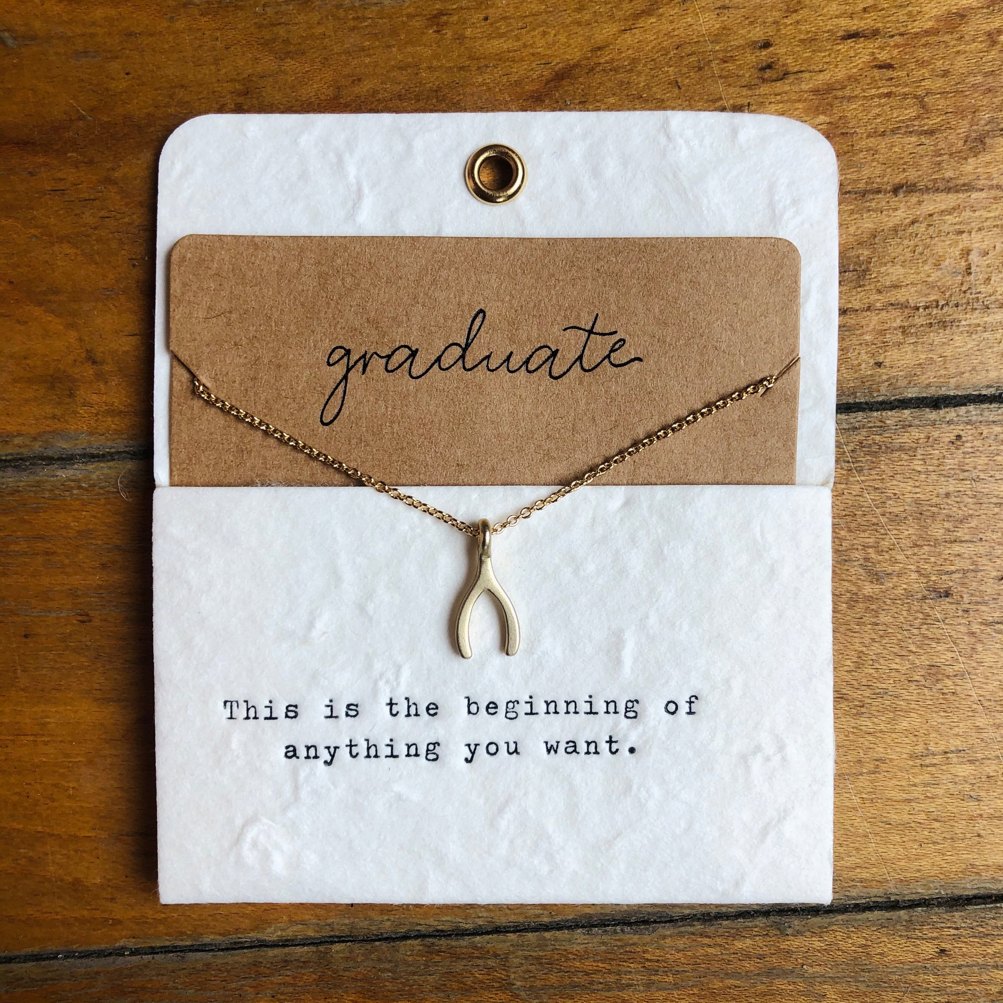 Graduate Gold Necklace