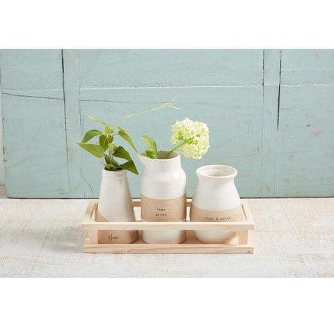 Stoneware Bud Vases