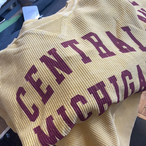 Ribbed Boxy Pullover CMU Gold