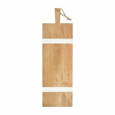 Wood Long Charcuterie Board 8” x 22”