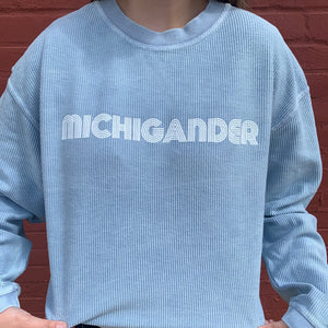 Michigander Ribbed Crewneck