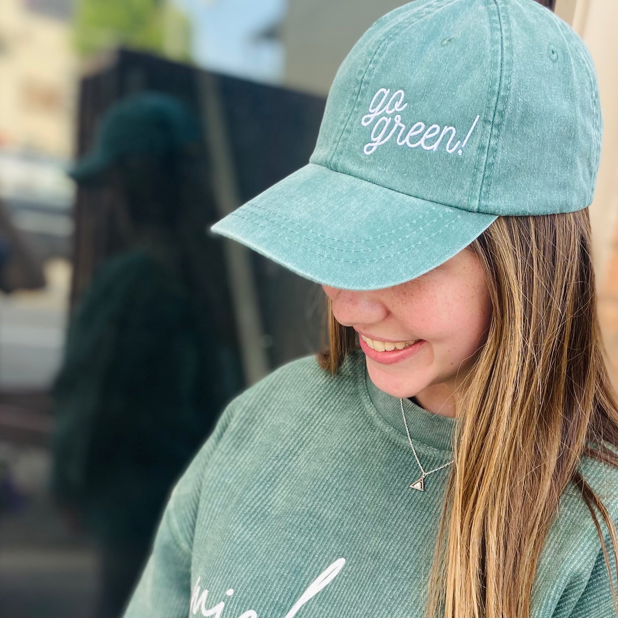 Go Green! Embroidered Ball-Cap
