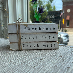 Farmhouse fresh milk fresh eggs book set