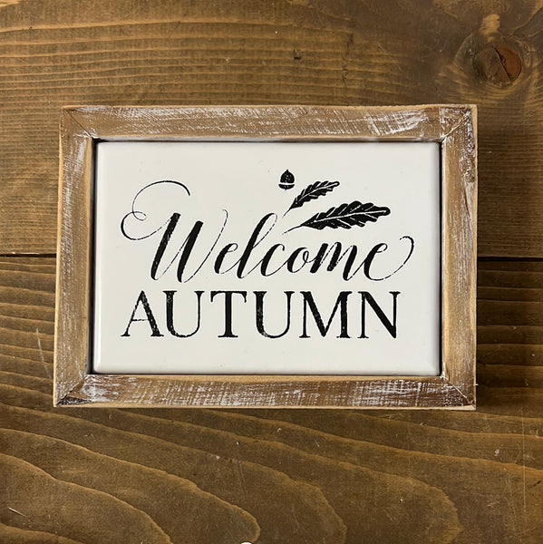 Hello fall, welcome autumn, in this house we say Grace, so very blessed plaques