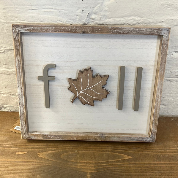 Fall and Boo 2 sided plaque 10 x 12 1/2