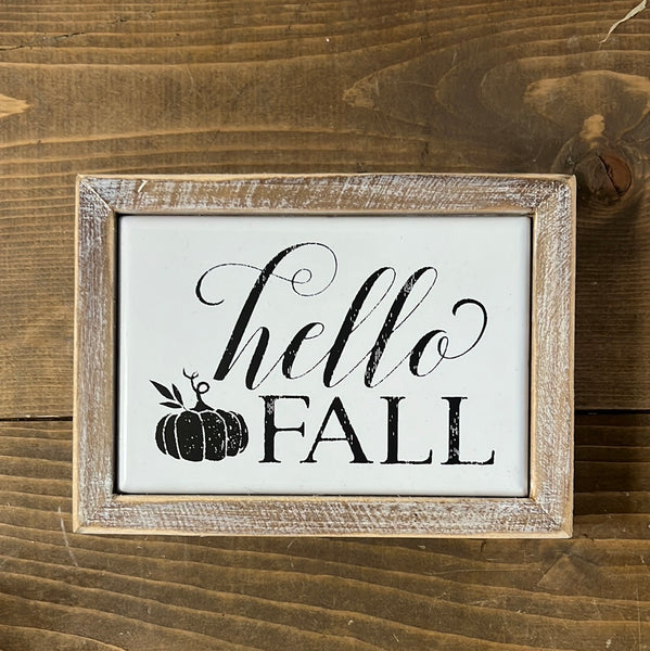 Hello fall, welcome autumn, in this house we say Grace, so very blessed plaques