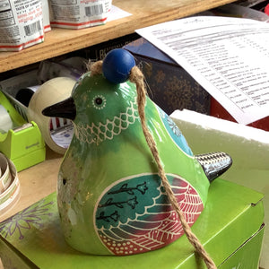 Hummingbird ceramic Bell