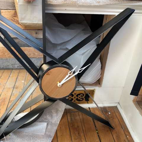 Metal wall clock
