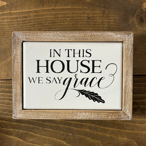 Hello fall, welcome autumn, in this house we say Grace, so very blessed plaques