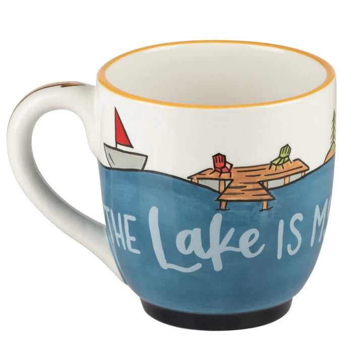 Lake is Happy Place Mug