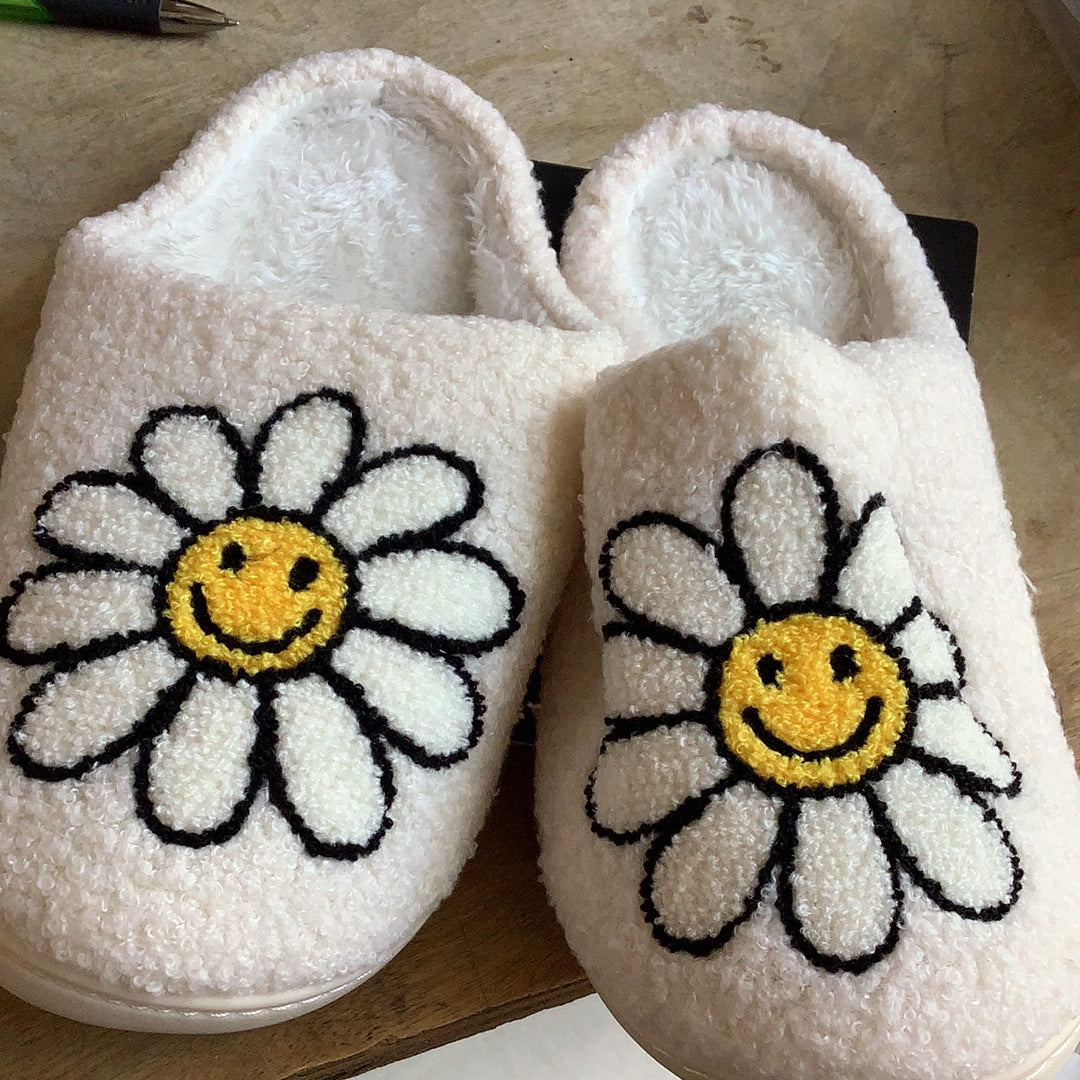 Smile face daisy Slippers