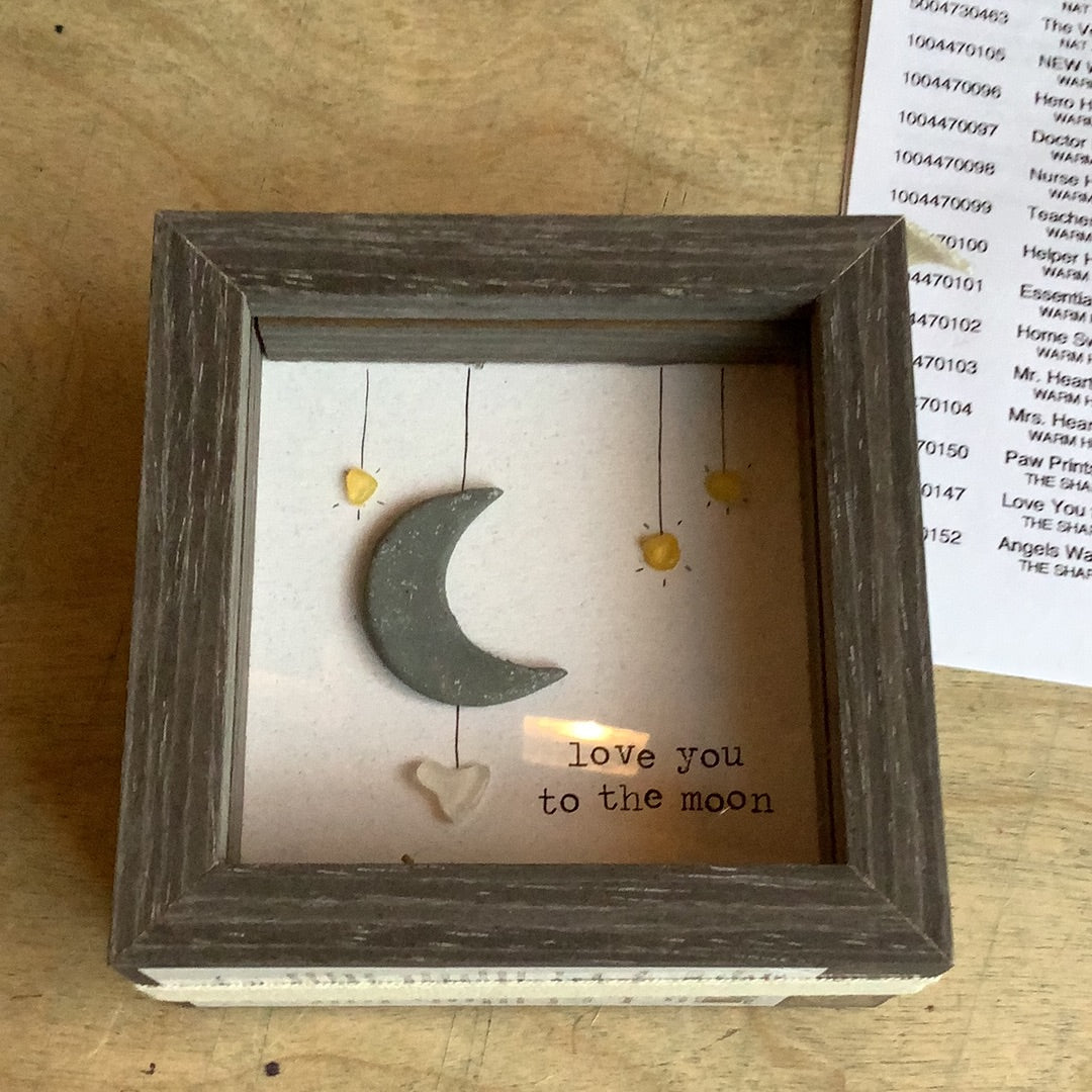 Love you to the moon shadowbox