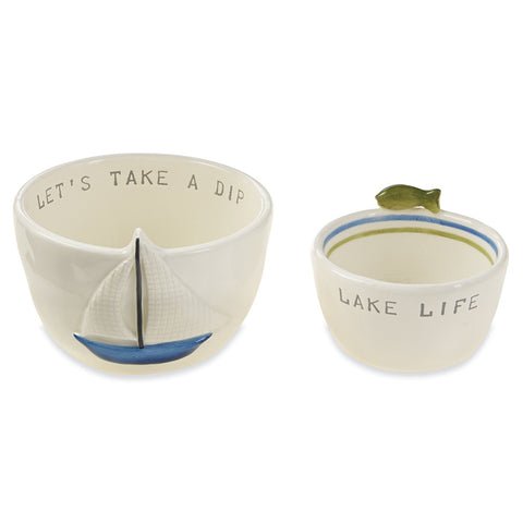 Sailboat Dip Bowl Set
