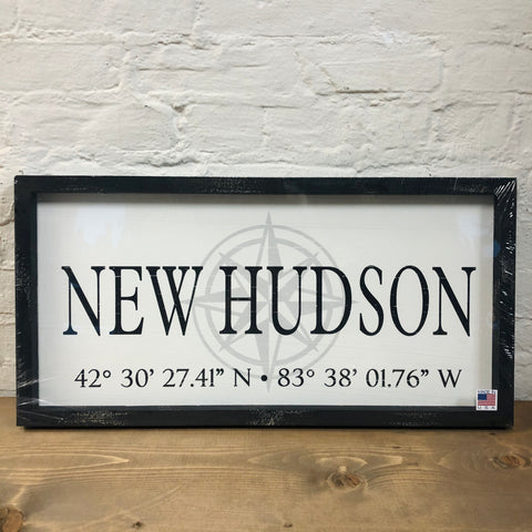 New Hudson Coordinate Plaque