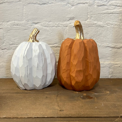 Resin Carved Pumpkins