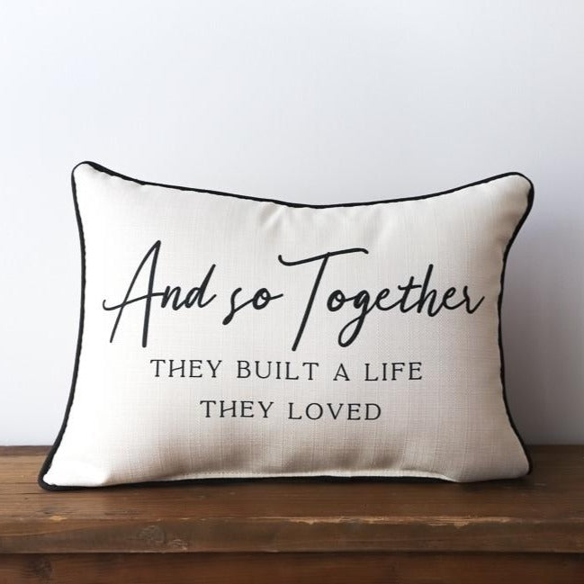 And So Together Pillow Corded